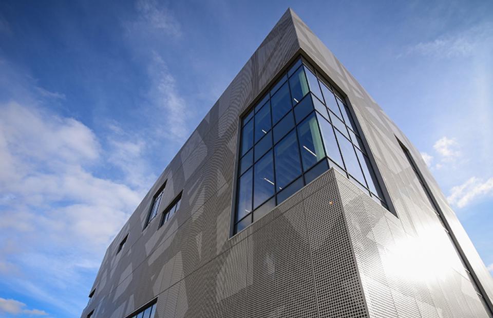 A corner view of the Solent Sports Complex from outside